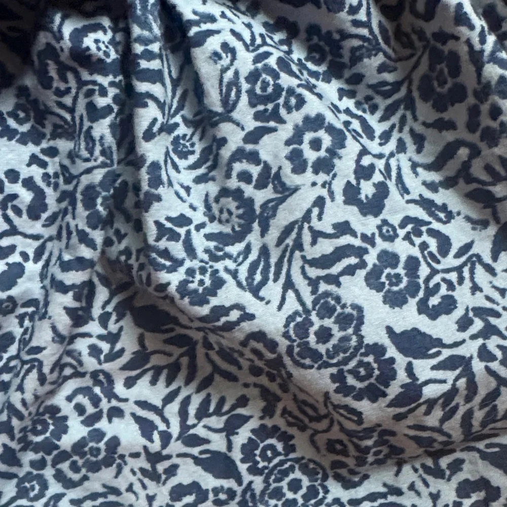Floral Blue and White Kids Outfit Set
